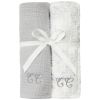 Set de 2 langes Toile de Jouy gris (70 x 70 cm) Tartine et Chocolat Produit 1