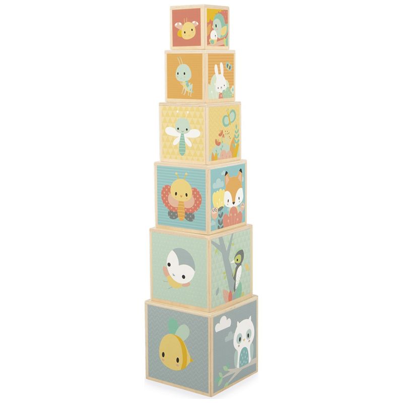 Cubes à empiler Pure (6 pièces) Janod Produit 3