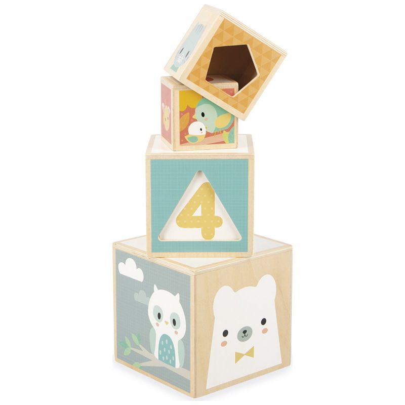 Cubes à empiler Pure (6 pièces) Janod Produit 4