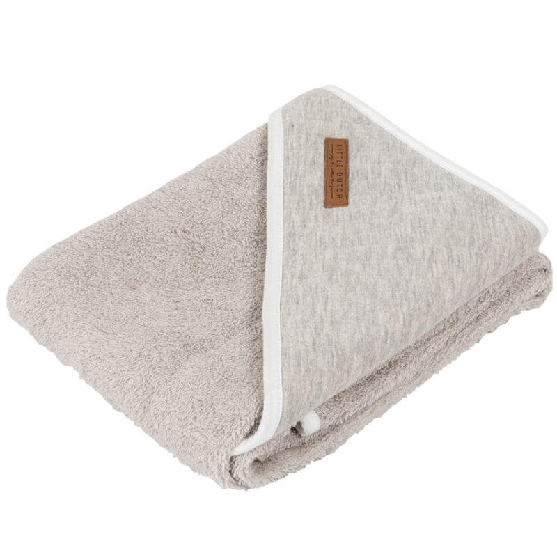 Cape de bain Pure grey (75 x 75 cm) Little Dutch