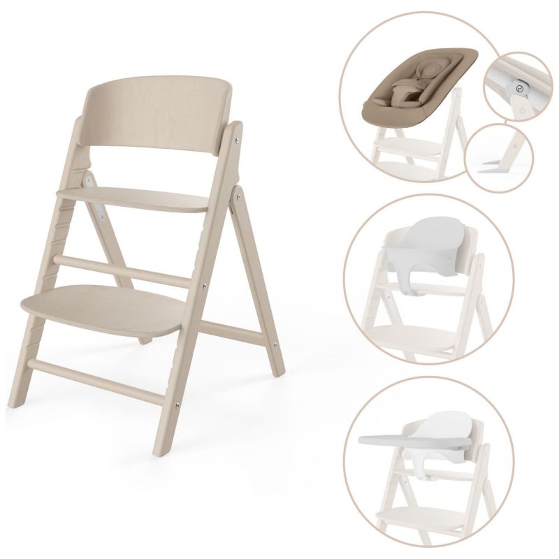 Chaise haute évolutive Click & Fold 4 in 1 All Natural Cybex Produit 1