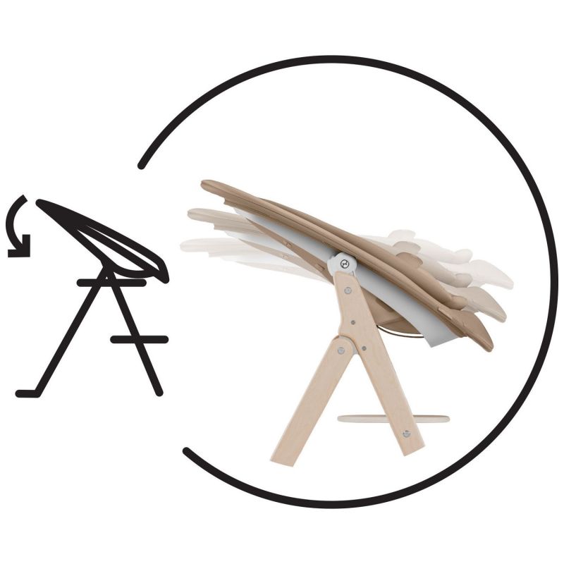 Chaise haute évolutive Click & Fold 4 in 1 All Natural Cybex Produit 8