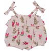 Barboteuse bretelles à volants pour poupée en gaze de coton liberty BB & Co Produit 2