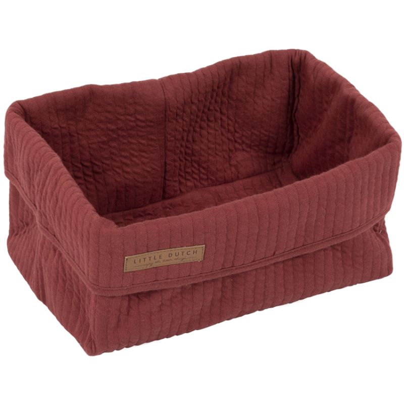Panier de toilette Pure indian red (25 x 15 cm) Little Dutch
