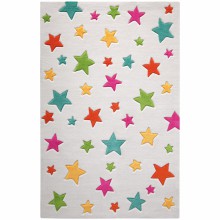 Tapis Simple Stars étoiles multicolores (110 x 170 cm)  par Smart Kids