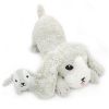 Peluche Chien maman et bébé Les Ptipotos Gris clair (34 cm) - Les Déglingos