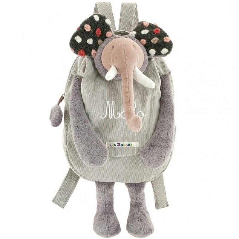 Sac à dos personnalisable Éléphant Les Zazous Moulin Roty