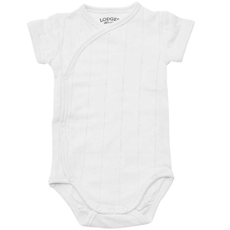 Body manches courtes blanc (4-6 mois : 63-68 cm) Lodger