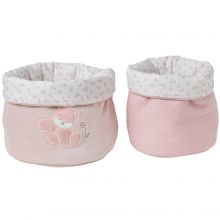 Lot de 2 panières de rangement Alice et Pomme  par Nattou