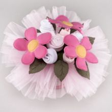 Bouquet de naissance rose (10 pièces)  par Babycorner