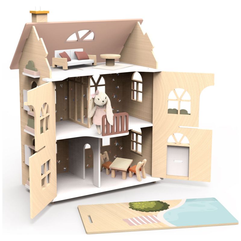 Maison fleurie pour famille lapin et accessoires Speedy Monkey Produit 3