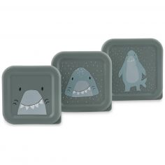 Lot de 3 boîtes à goûter Mr. Shark - Trixie