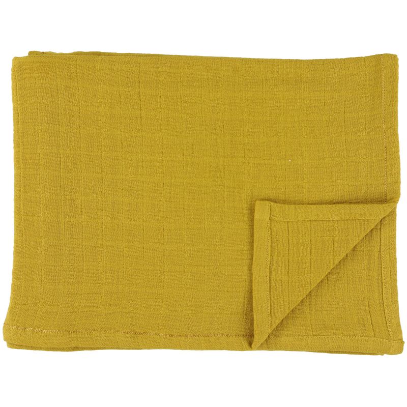 Lot de 3 langes en mousseline de coton Bliss Mustard (55 x 55 cm) Trixie