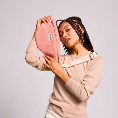 Sac banane Olivia Teddy Rose poudrée Hindbag