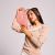 Variation Rose du produit Sac banane Olivia Teddy Rose poudrée de la marque Hindbag