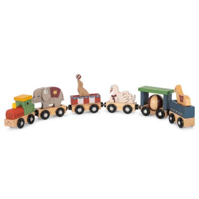 Train d'animaux en bois Konges Slojd