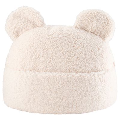 Coussin 2 en 1 Teddy Cream White molletonné Wigiwama