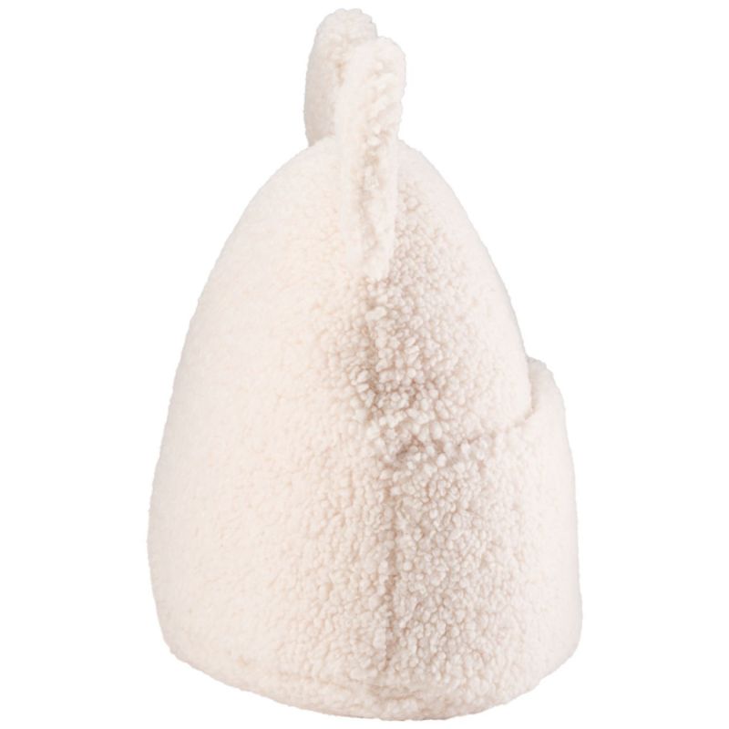 Coussin 2 en 1 Teddy Cream White molletonné Wigiwama Produit 3