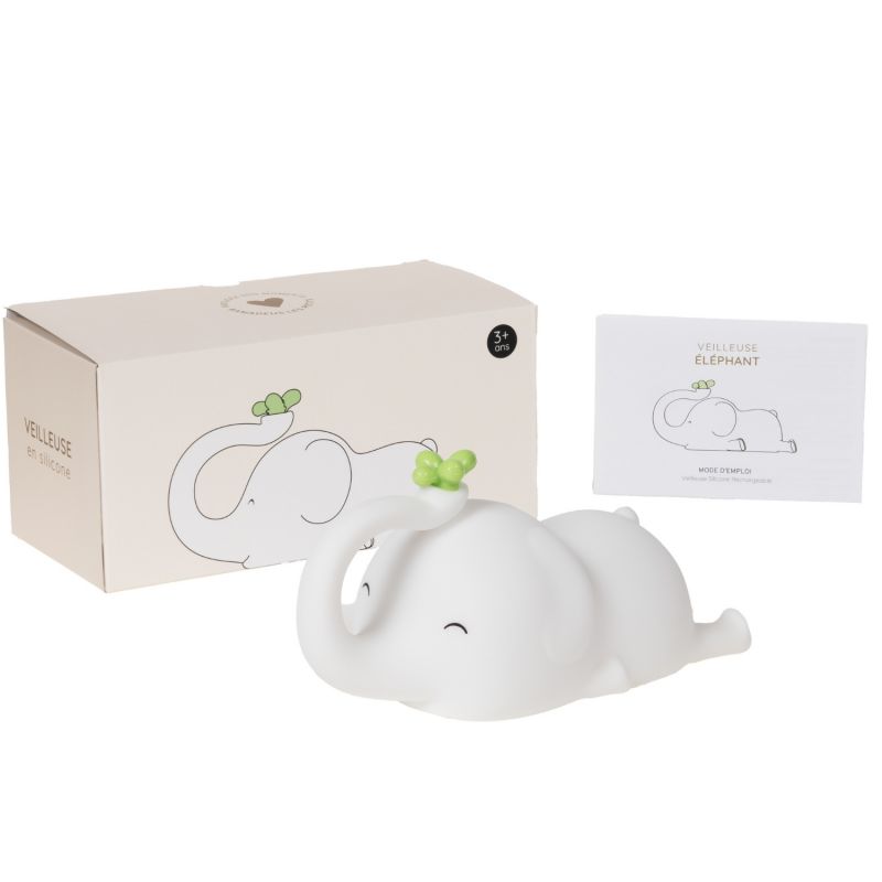 Veilleuse tactile en silicone éléphant (17 cm) Amadeus Les Petits Packaging 5