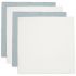 Lot de 4 langes en coton Sea Green/Ivory (70 x 70 cm) - Jollein