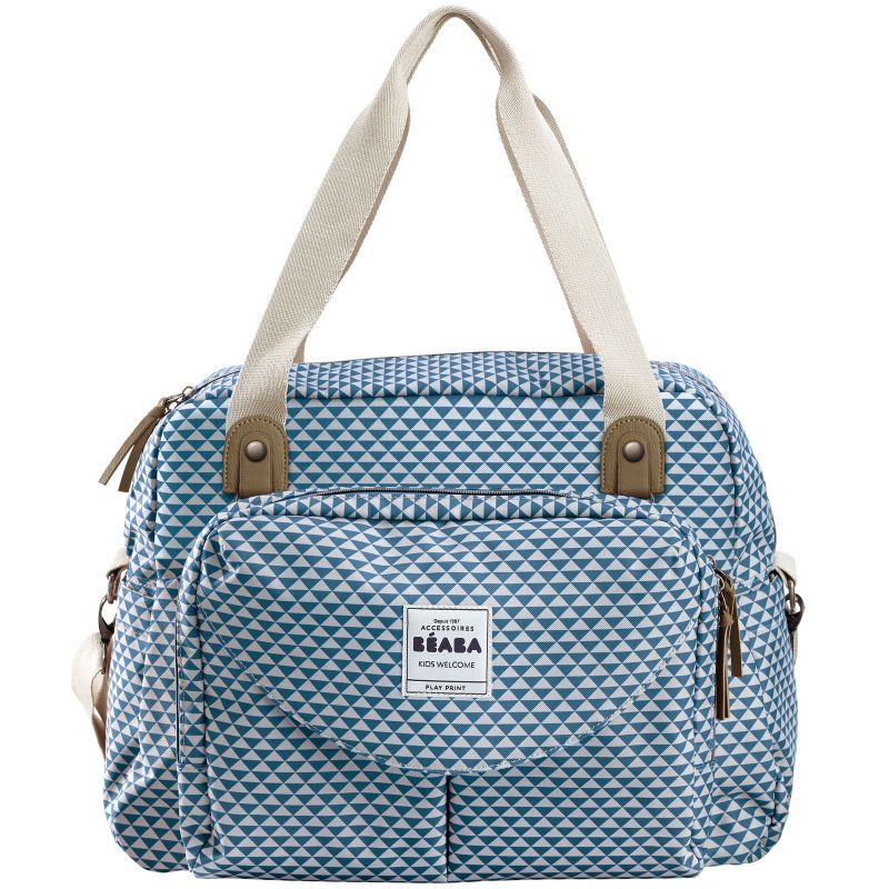 Sac à langer Genève II Play Print bleu Béaba
