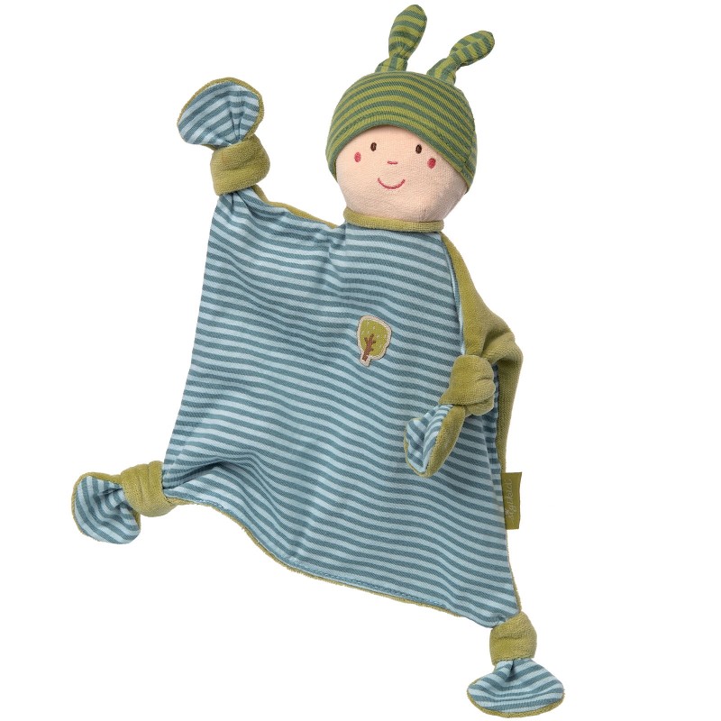 Doudou plat petit lutin bleu Green Sigikid