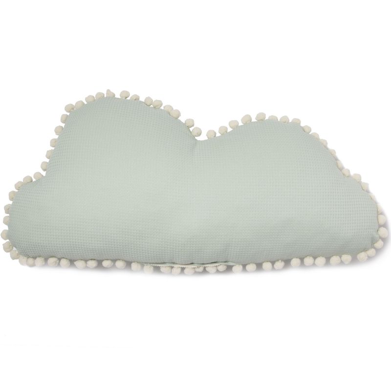 Coussin nuage Marshmallow vert d'eau (30 x 58 cm) Nobodinoz