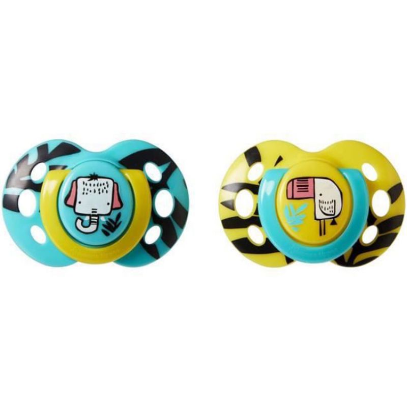 Lot de 2 sucettes Fun Style Animaux de la savane bleu (6-18 mois) Tommee Tippee