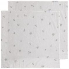 Lot de 2 langes Tender Clover (65 x 65 cm) - Baby's Only