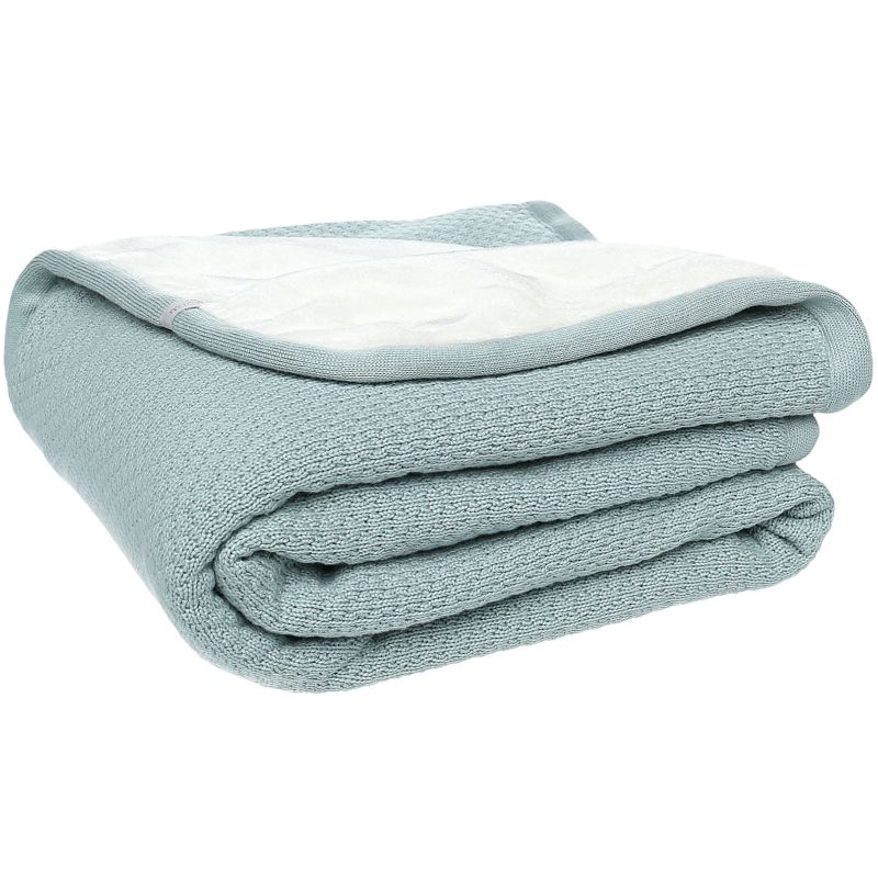 Couverture aqua Tricoloudoux (75 x 100 cm) Noukie's