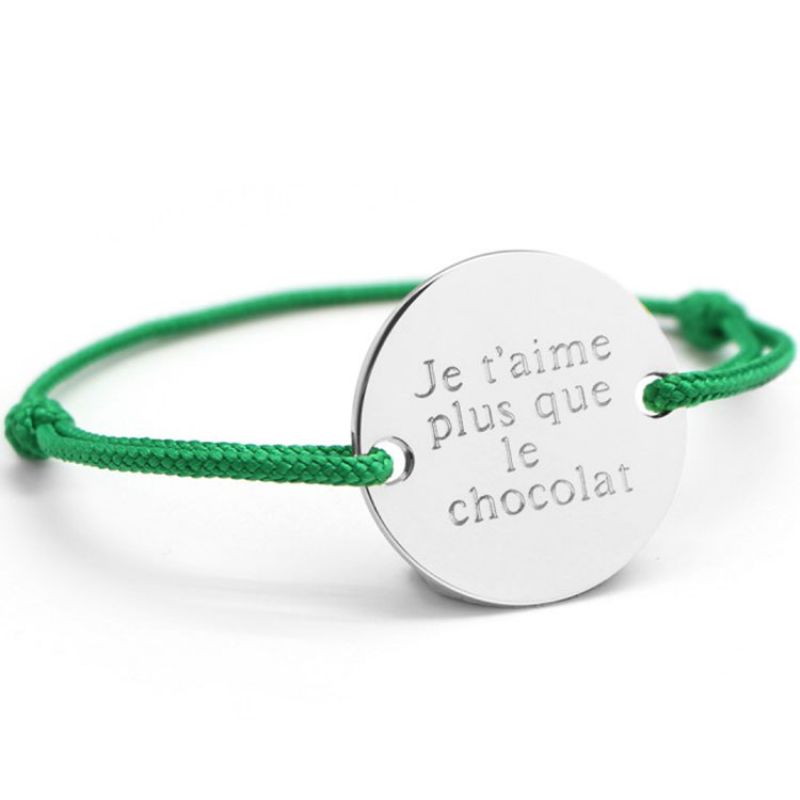 Bracelet cordon homme Family (argent 925°) Petits trésors