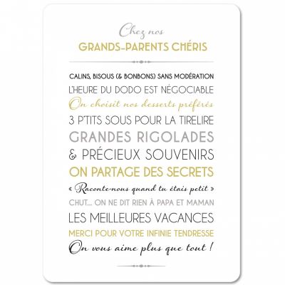 Carte Grands-parents (15 x 21 cm)  par Mes Mots Déco