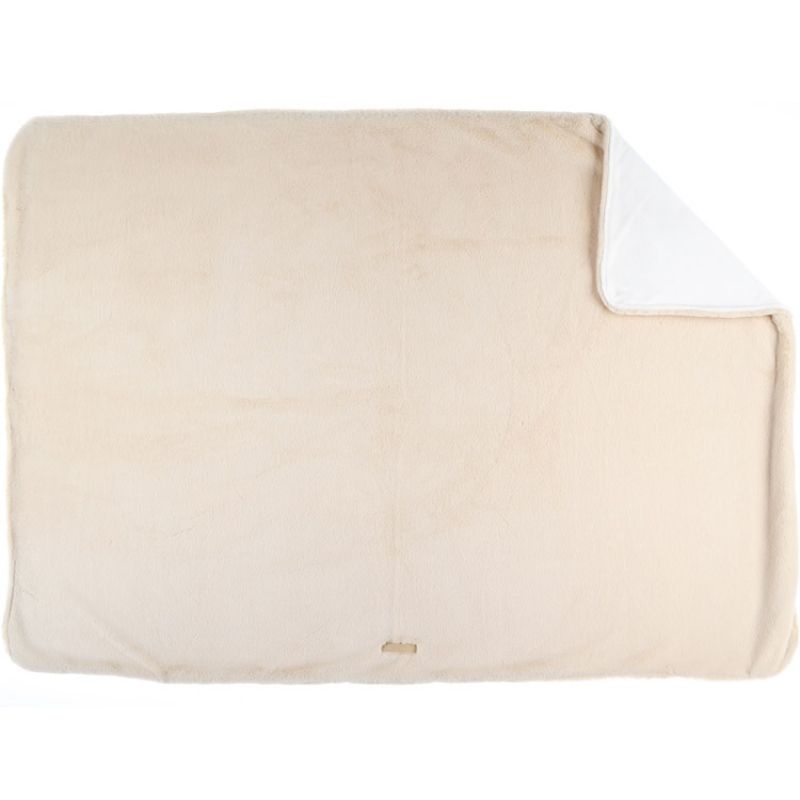 Couverture longs poils Mix & Match ivoire (100 x 140 cm) Noukie's