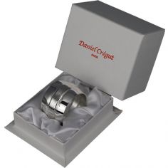 Rond de serviette Filets personnalisable (métal argenté) dans son coffret