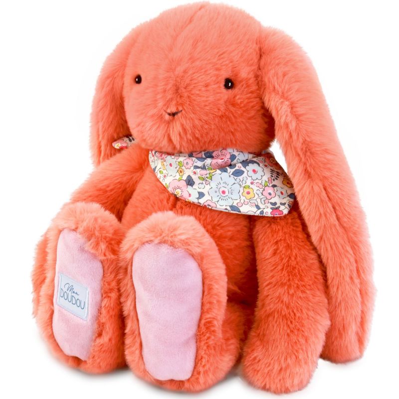 Peluche Lapin Fleurette Terracotta (35 cm) Doudou et Compagnie Produit 4