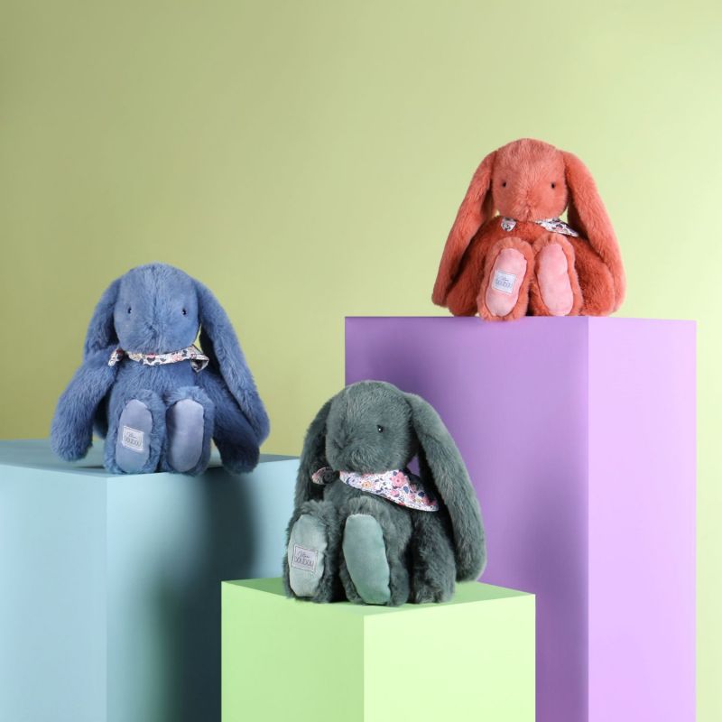 Peluche Lapin Fleurette Terracotta (35 cm) Doudou et Compagnie Ambiance 8