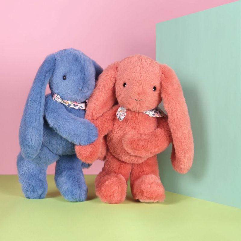 Peluche Lapin Fleurette Terracotta (35 cm) Doudou et Compagnie Ambiance 9