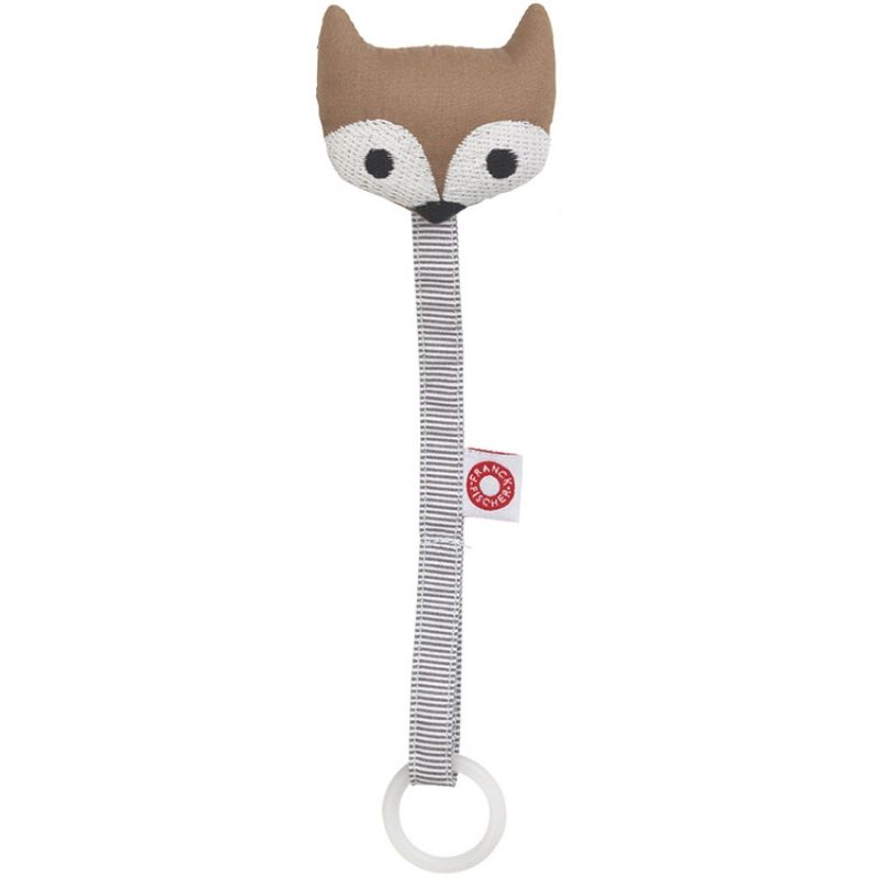Attache sucette renard marron Franck & Fischer