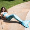 Ensemble 3 pièces queue de sirène turquoise (taille XS) Kuaki Mermaids Ambiance 6