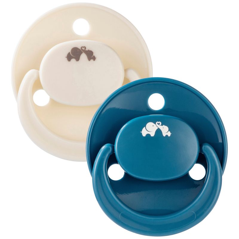 Lot de 2 sucettes réversibles en silicone Sand-Blue (6 mois et +) Bébé Confort Produit 1