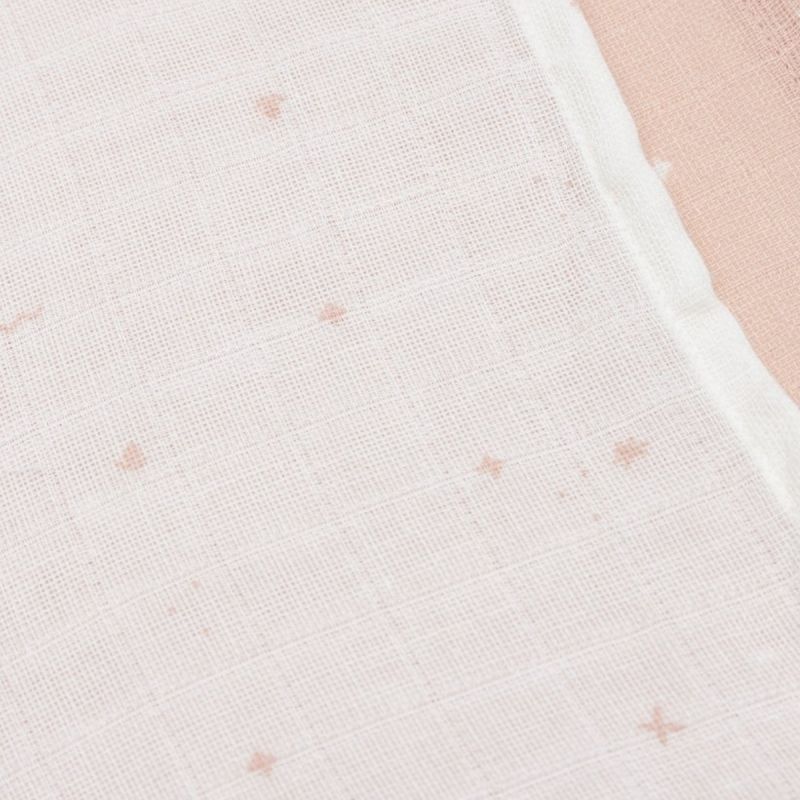 Lot de 3 langes en coton Twinkling Wild Rose (70 x 70 cm) - Reconditionné Jollein Produit 5