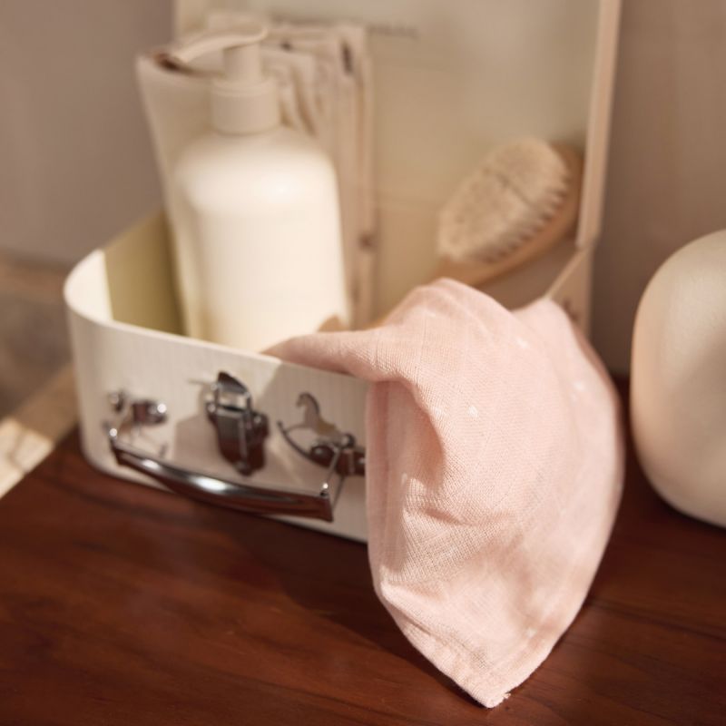 Lot de 3 langes en coton Twinkling Wild Rose (70 x 70 cm) - Reconditionné Jollein Produit 6