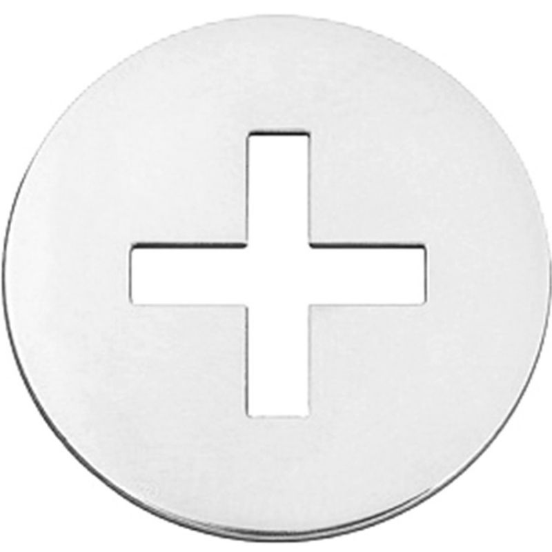 Mini bijou croix grecque sur cordon (or blanc 18 carats) Maison La Couronne