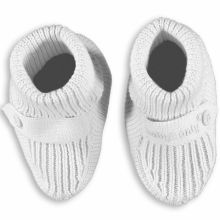Chaussons de naissance blancs (taille unique)  par Baby's Only