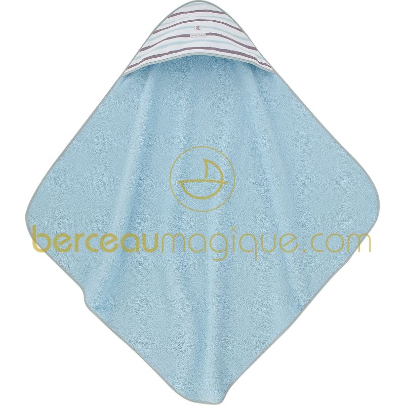 Cape de bain Aquarelle bleue Sucre d'orge