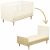 Variation Blanc, beige du produit Lit évolutif Little Big Bed Paloma (70 x 140 cm) de la marque Sauthon mobilier