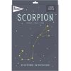Affiche signe astrologique Scorpion (21,4 x 32,5 cm)  par Milestone
