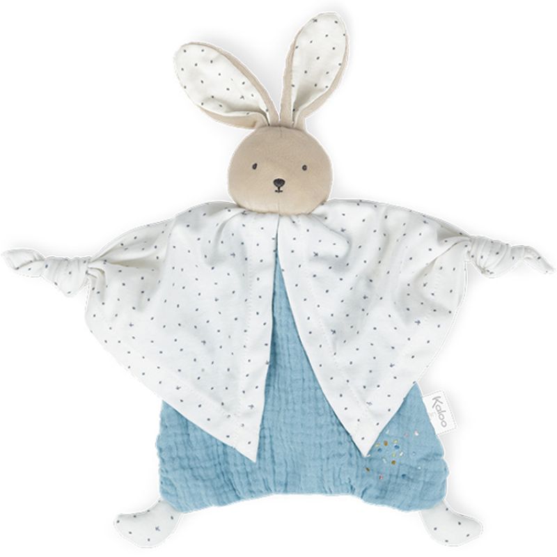 Doudou plat Petit pas lapinou bleu Kaloo
