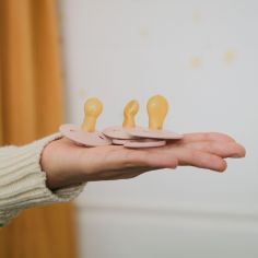 Lot de 2 sucettes en latex anatomique Blush-Woochuck (6-18 mois)