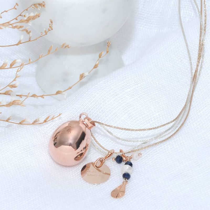 Bola de grossesse Emotion Baby personnalisable (plaqué or rose) Nativee